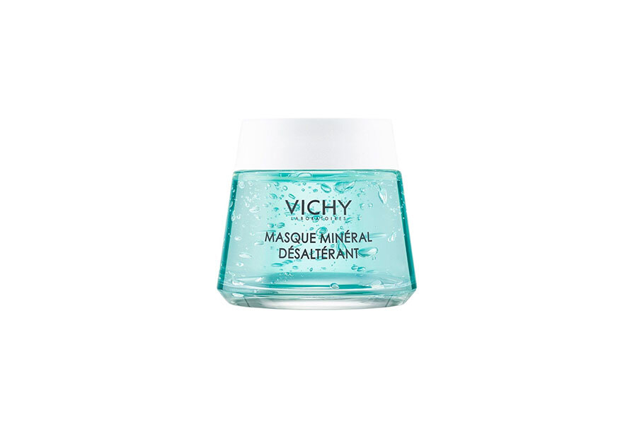 Минеральная успокаивающая маска с витамином B3 Mineral Masks, Vichy, увлажняет и успокаивает, снимая раздражения. Ниацинамид (Витамин В3) известен своим свойством успокаивать кожу и уменьшать раздражение. Глицерин в составе увлажняет кожу. Обладает освежающим эффектом. Состав обогащен минерализирующей термальной водой. Гипоаллергенная формула, без парабенов. Цена: 1 826 рублей.