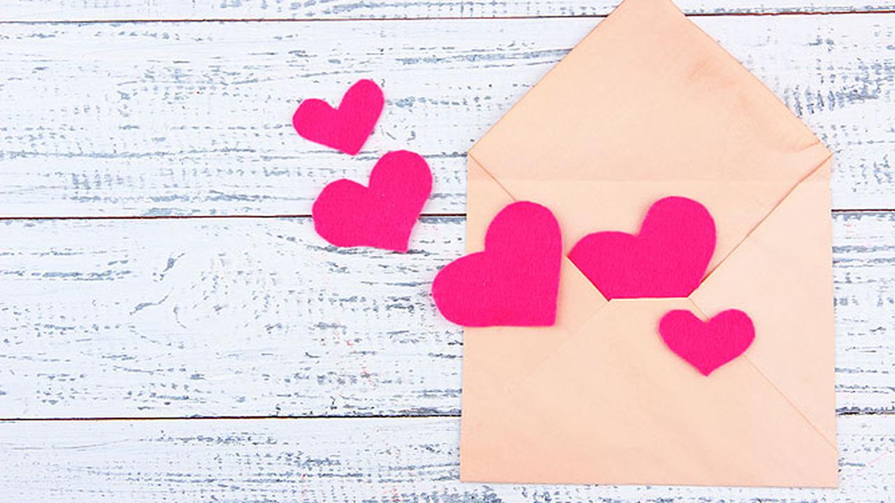 Красивые конверты с сердечком