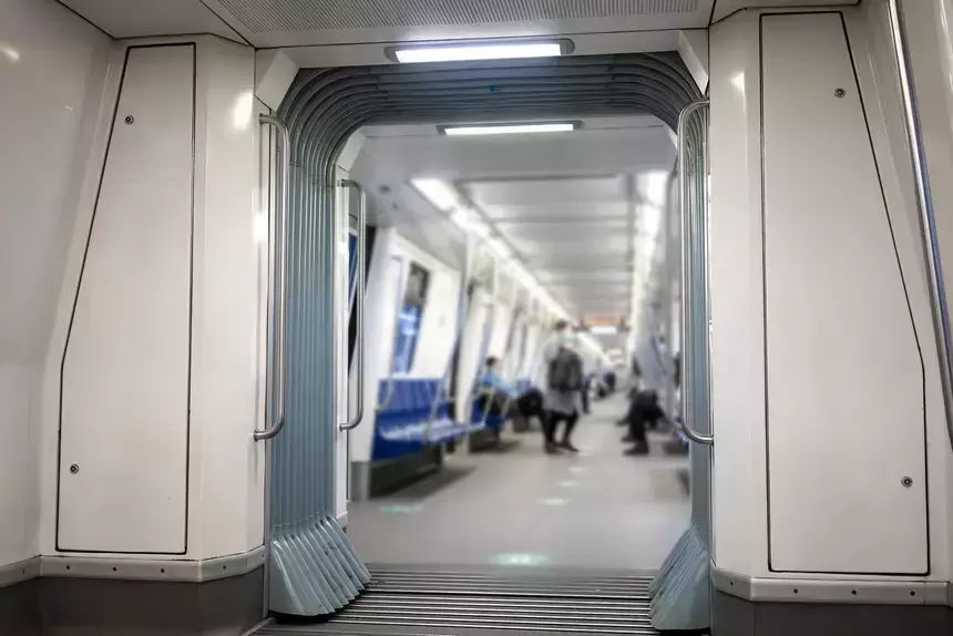 Голые женщины в метро (78 фото)
